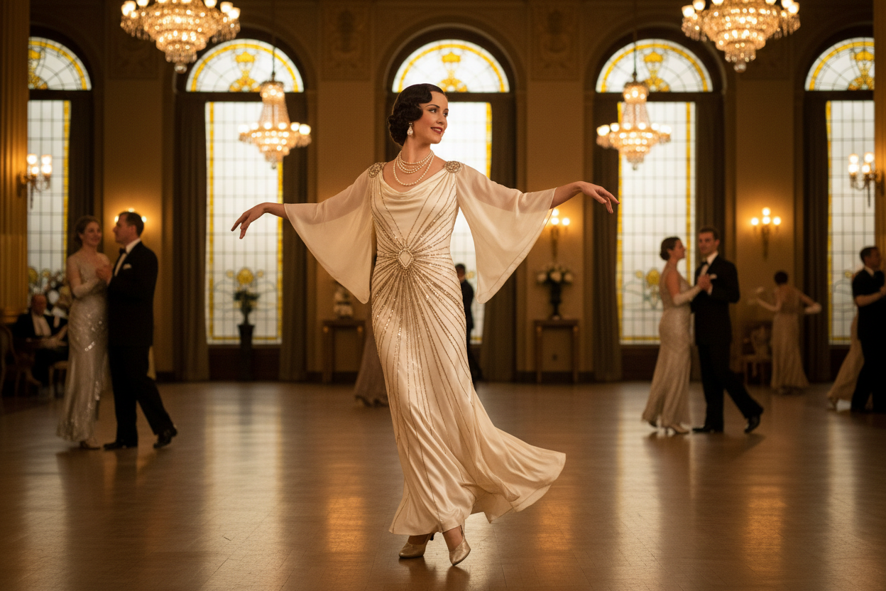 femme des années 1930 qui danse