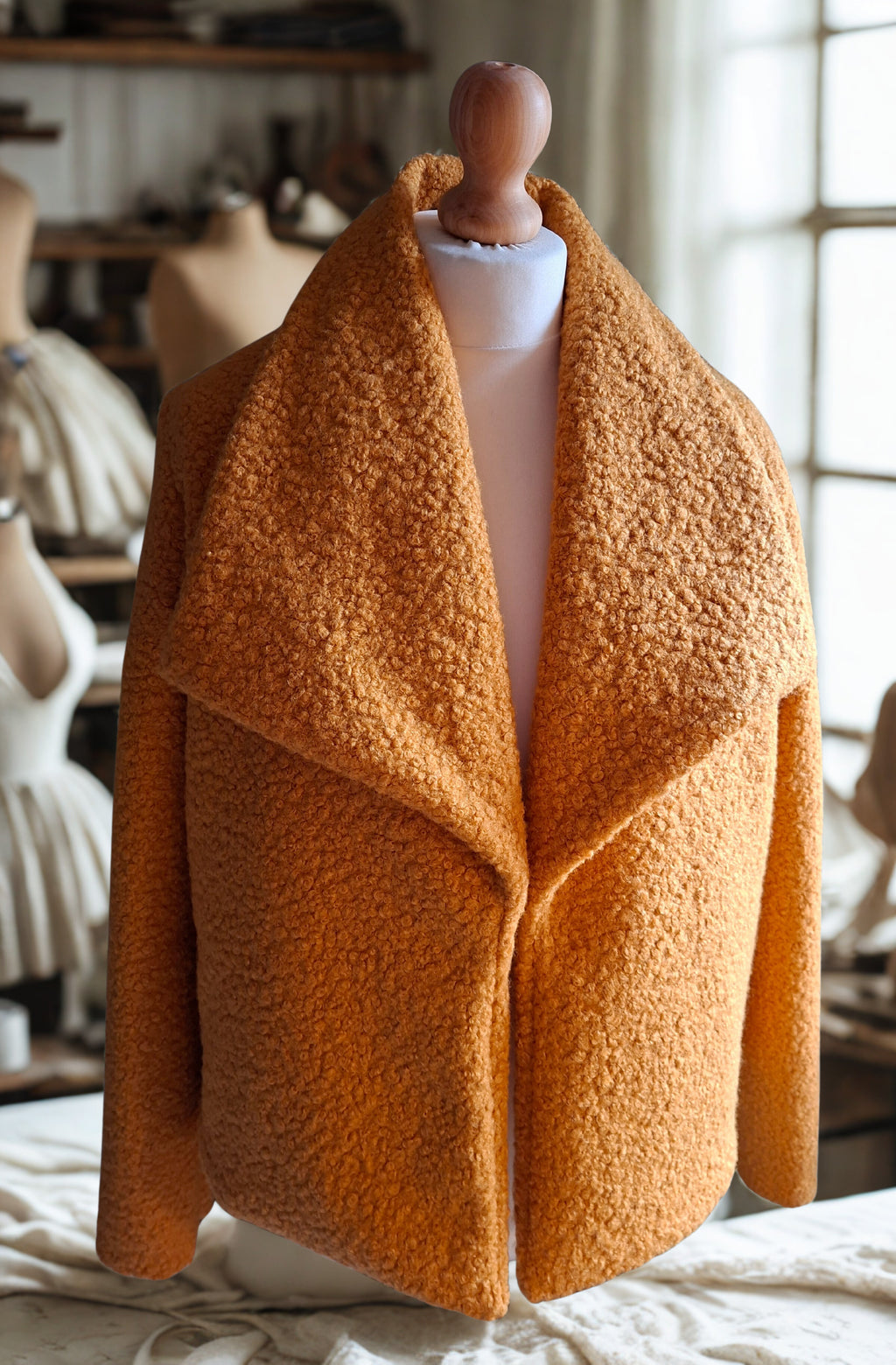 Veste en lainage bouclette Lady Christine