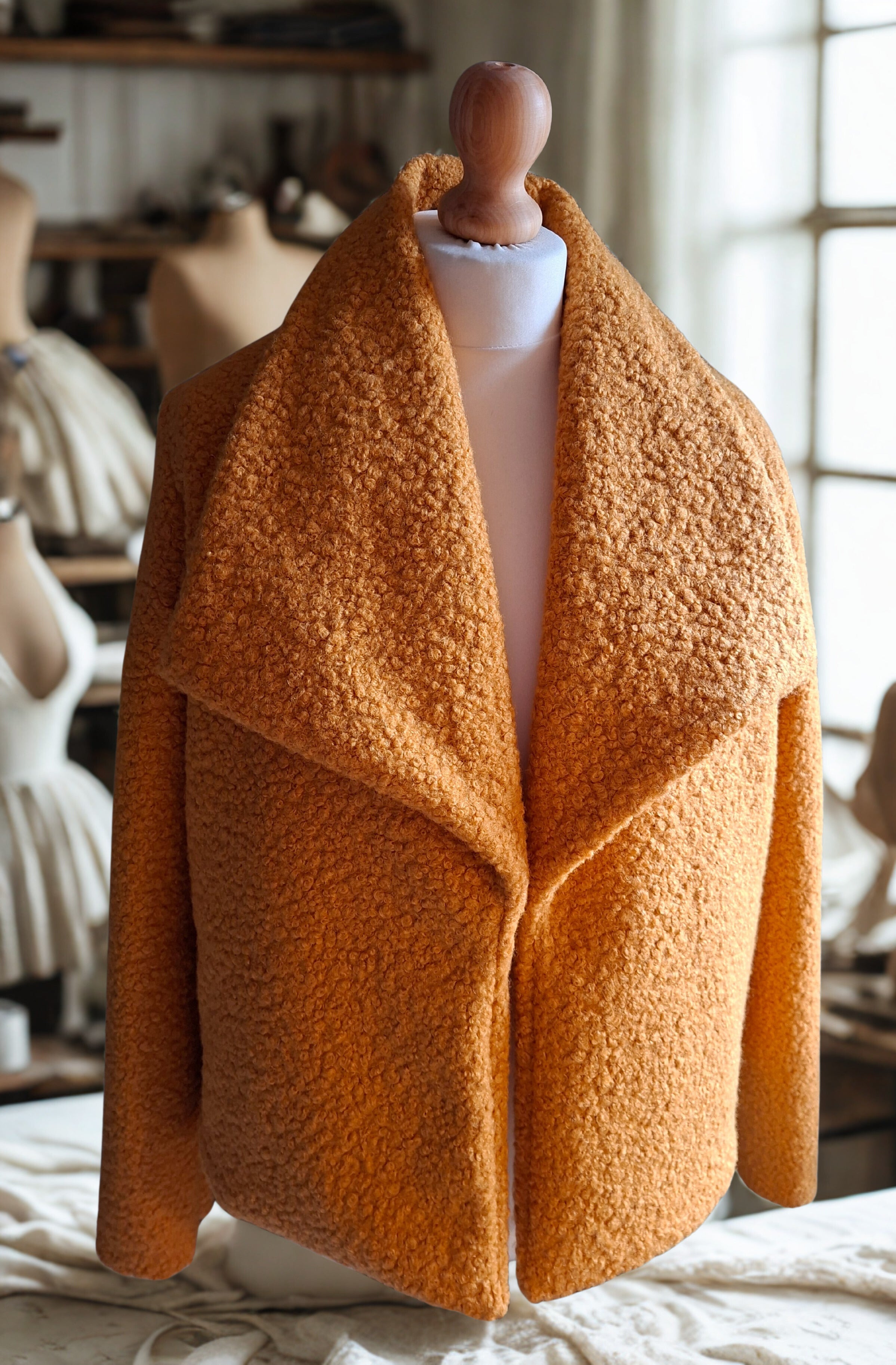 Veste en lainage bouclette Lady Christine