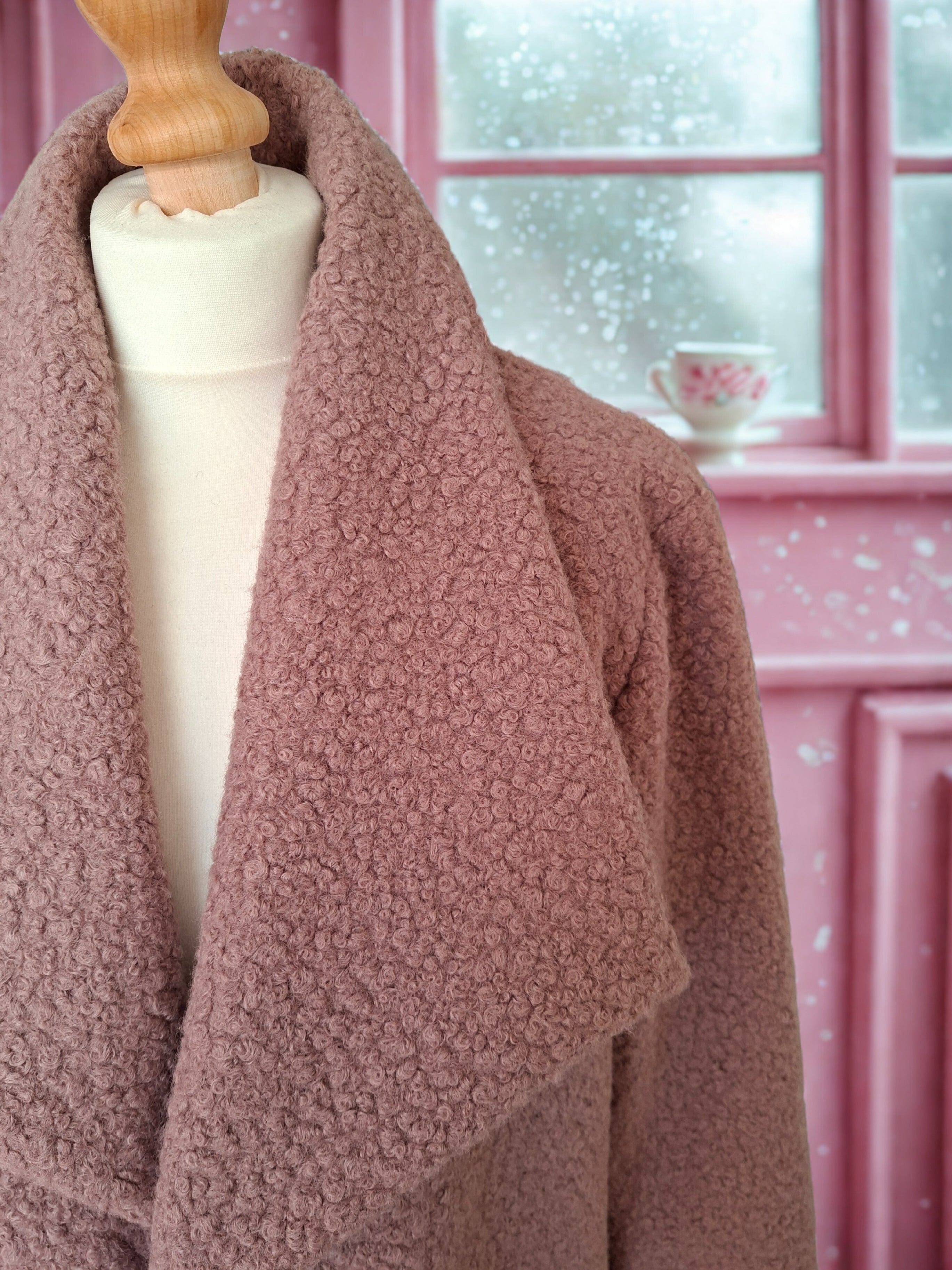 Veste en lainage bouclette Lady Maria