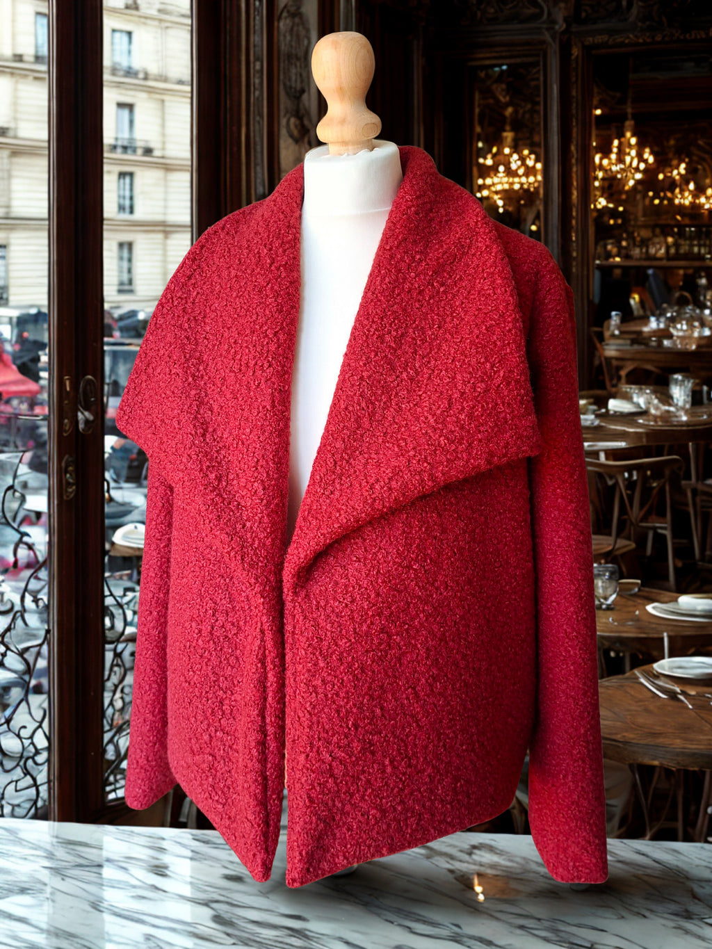 Veste en lainage bouclette Lady Marthe