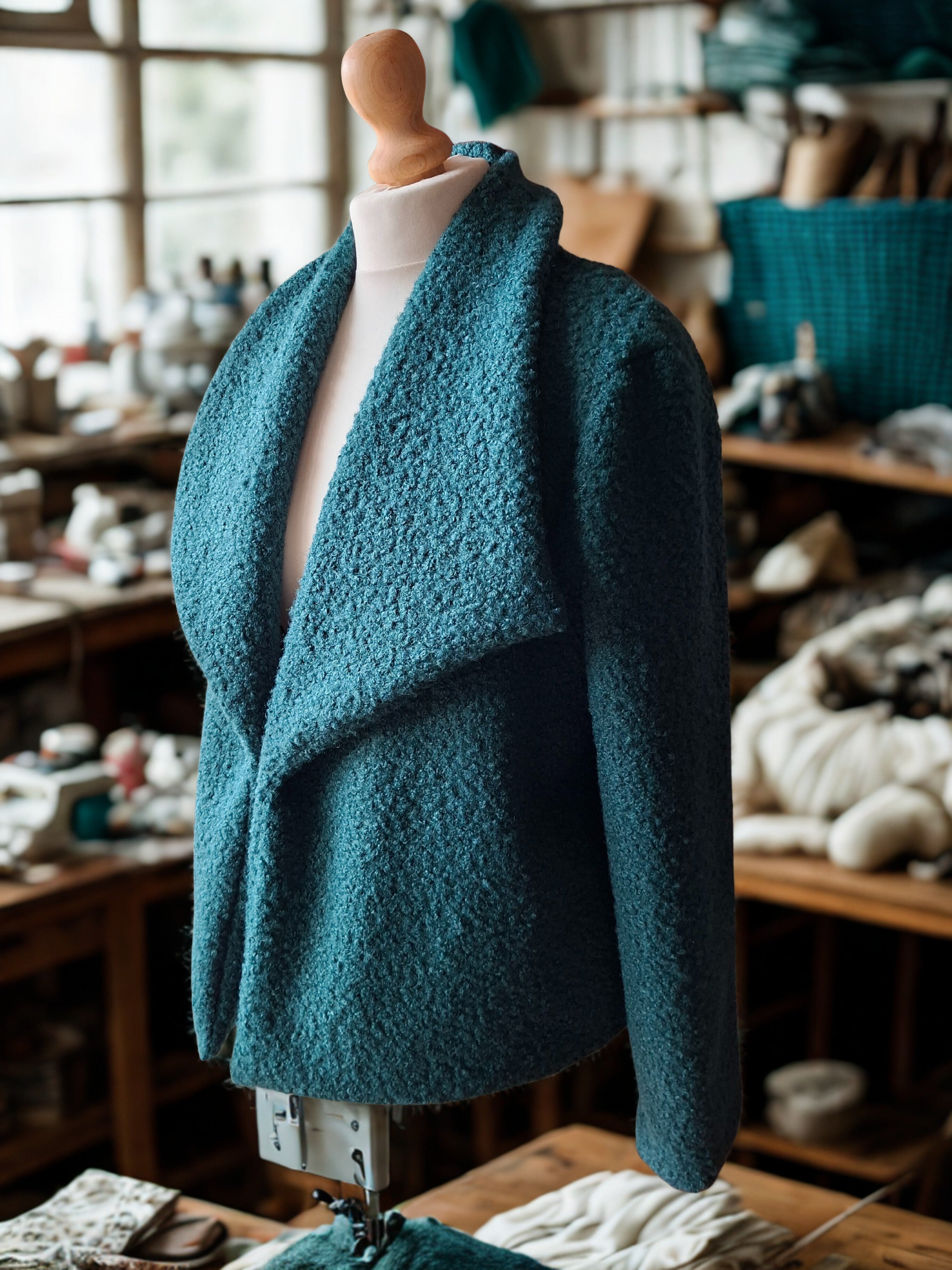 Veste en lainage bouclette Lady Cathy