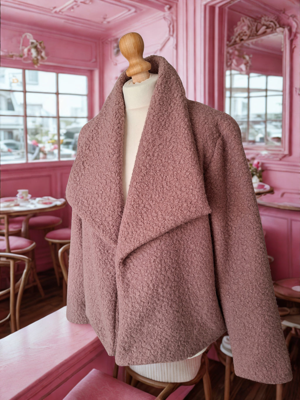 Veste en lainage bouclette Lady Maria